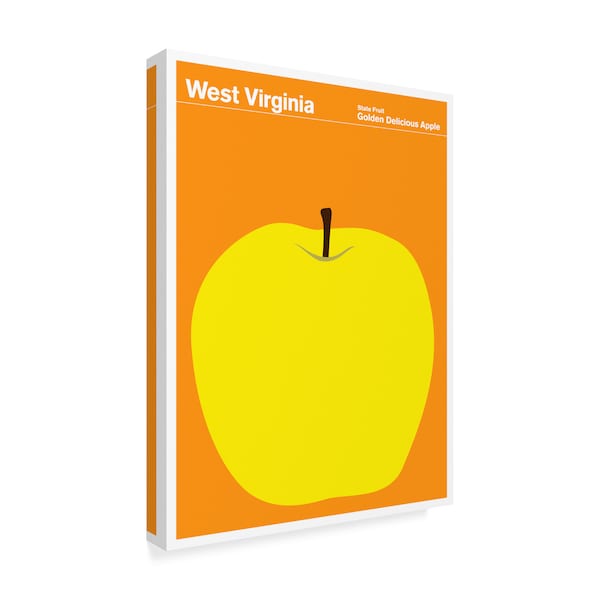 Print Collection - Artist 'West Virginia Apple' Canvas Art,35x47
